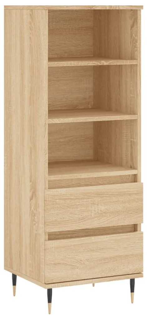 831503 vidaXL Висок шкаф, Дъб сонома, 40x36x110 см, инженерно дърво