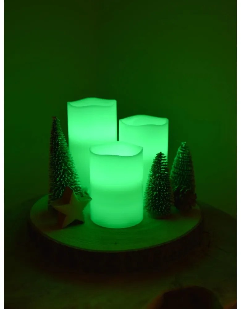 LED свещи в комплект от 3 бр. (височина 10 cm) – Hilight