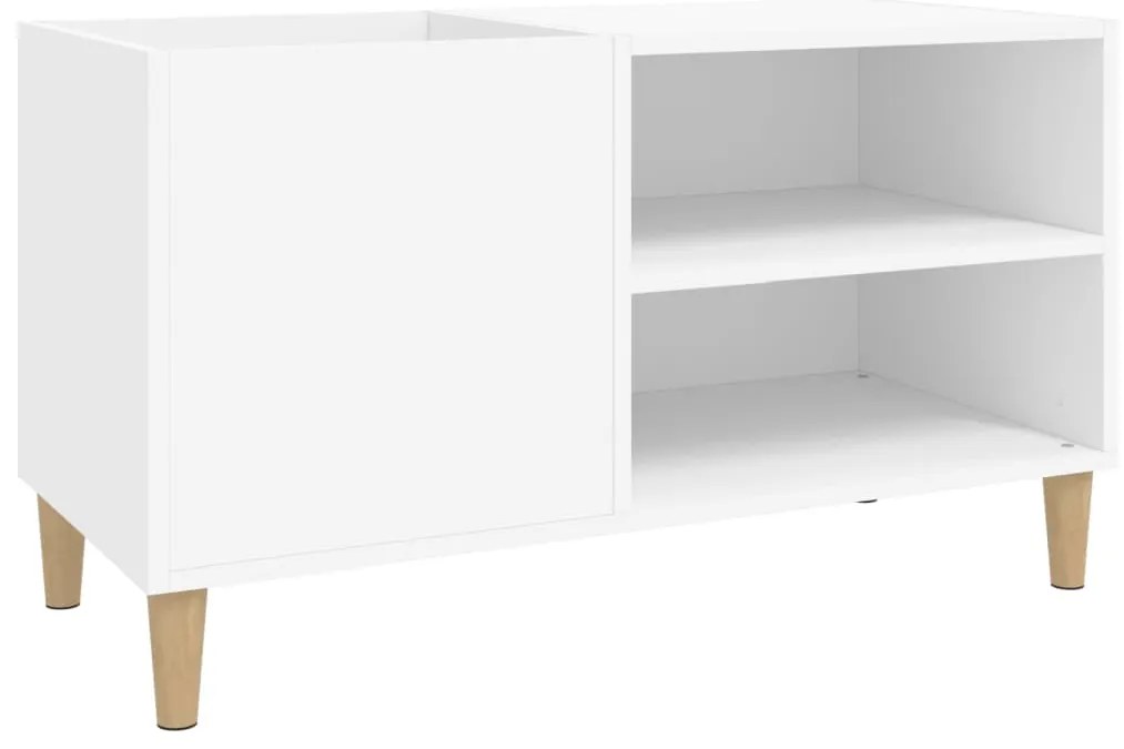 831941 vidaXL Шкаф за грамофонни плочи бял 84,5x38x48 см инженерно дърво
