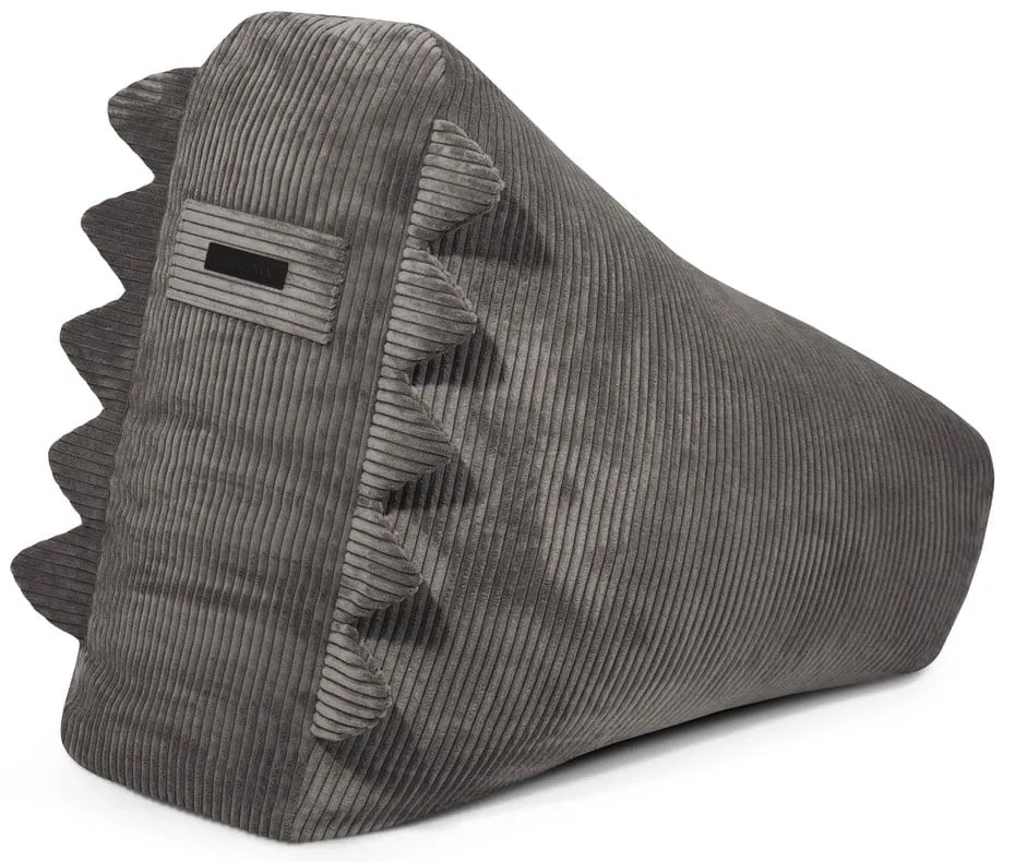 Черен детски пуф от рипсено кадифе Snug 80 Dragon – SLOWDOWN