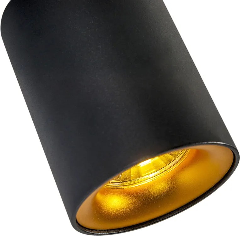 Интелигентен прожектор черен със злато вкл. GU10 WiFi източник на светлина - Ronda