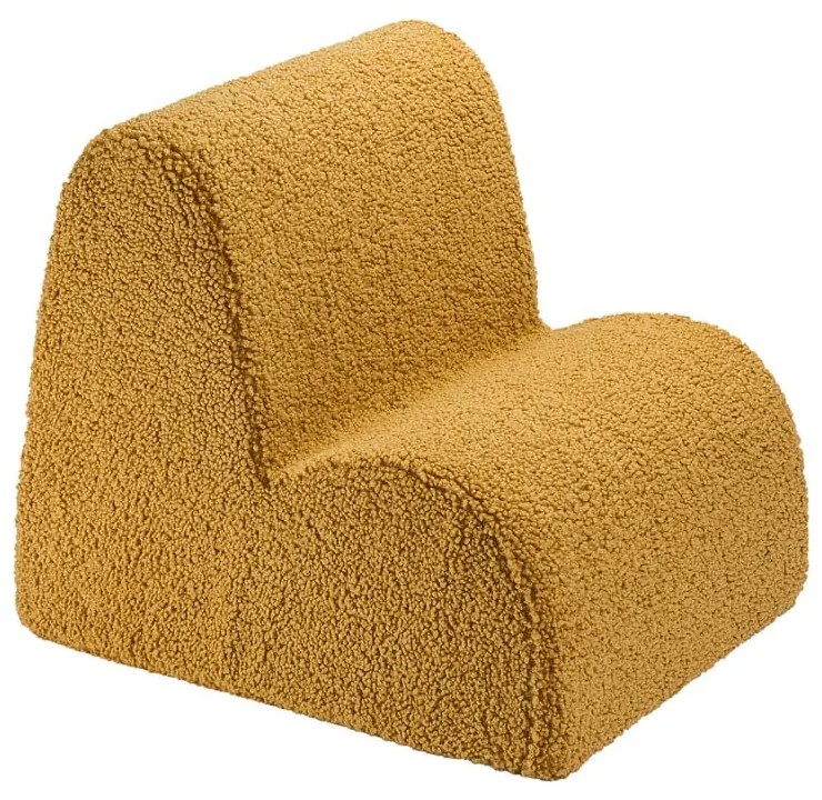 Кафяв детски стол от букле Cloud – Wigiwama