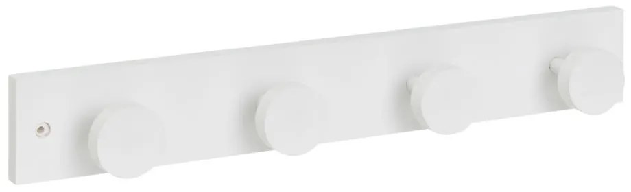 Бяла стенна закачалка от масивен бор 40 cm Anillos – Casa Selección