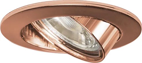 Смарт вграден прожектор меден, накланящ се, вкл. Wifi GU10 - Edu