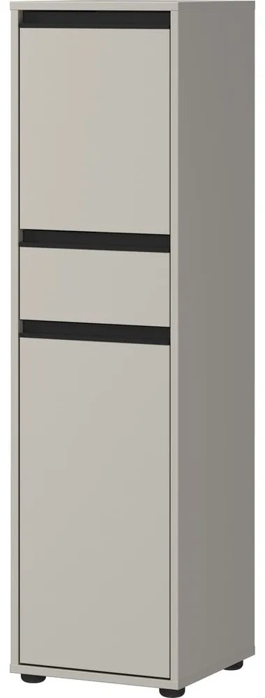 Сив висок шкаф за баня 33x121 cm Lemont – Germania