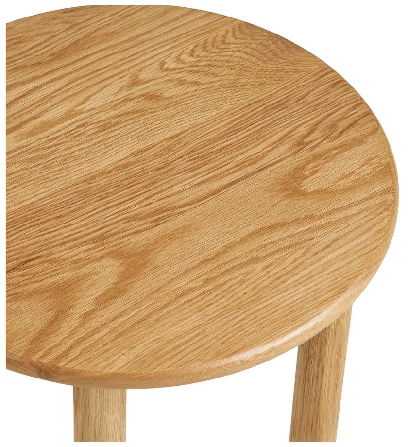 Кръгла странична масичка от масивен дъб ø 40 cm Jena – House Nordic