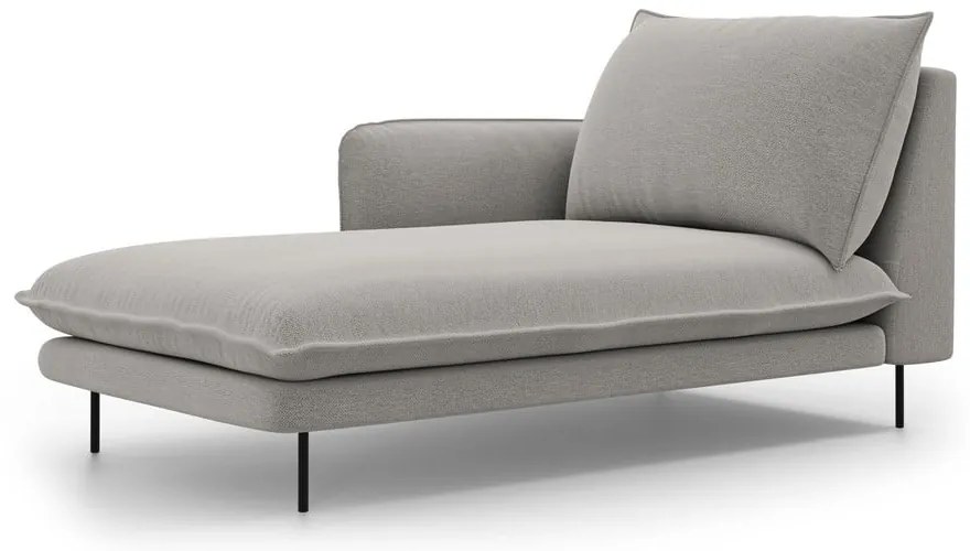 Светлосив стол за отдих, ляв ъгъл Vienna - Cosmopolitan Design