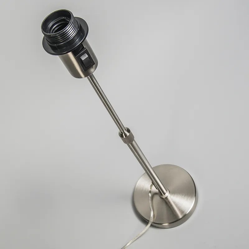 Модерна настолна лампа стоманена регулируема - Parte