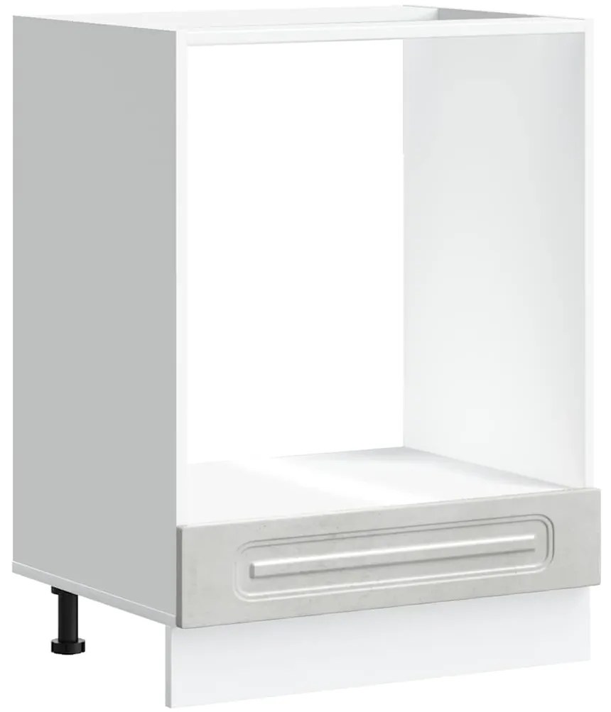 853521 vidaXL Шкаф за фурна, Kalmar, бетонно сив, инженерно дърво