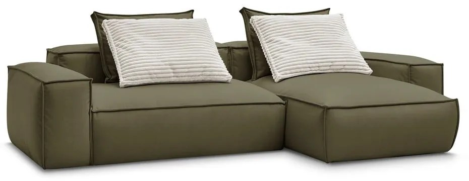 Зелен ъглов диван от изкуствена кожа (променлив) Boheme – Bobochic Paris