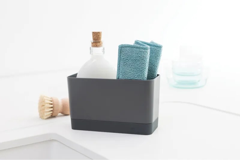 Органайзер за мивка Brabantia SinkSide 1000209, Нехлъзгащ се, Силикон, Тъмносив