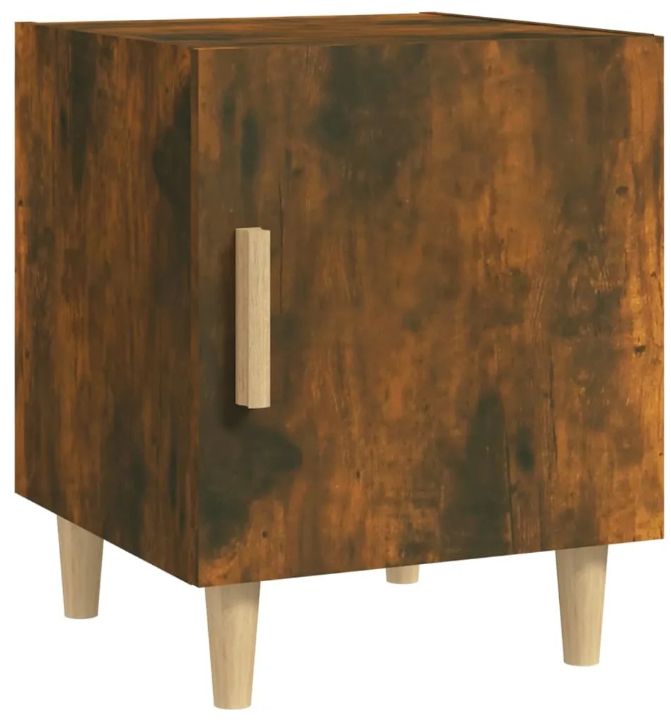 817309 vidaXL Нощно шкафче, опушен дъб, инженерно дърво