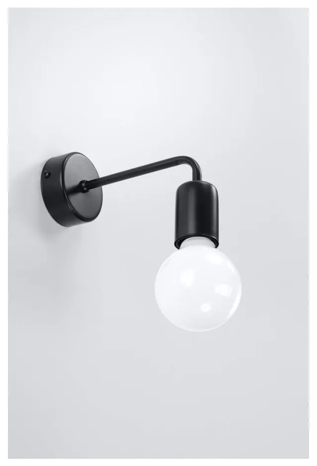 Черна стенна лампа Donato - Sollux