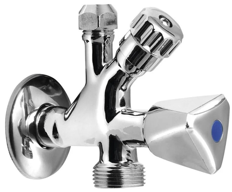 Aqualine - Комбиниран вентил лъскав хром