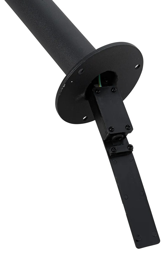 Модерна фенеричка черна с прозрачно стъкло 100 см IP44 - Sfera