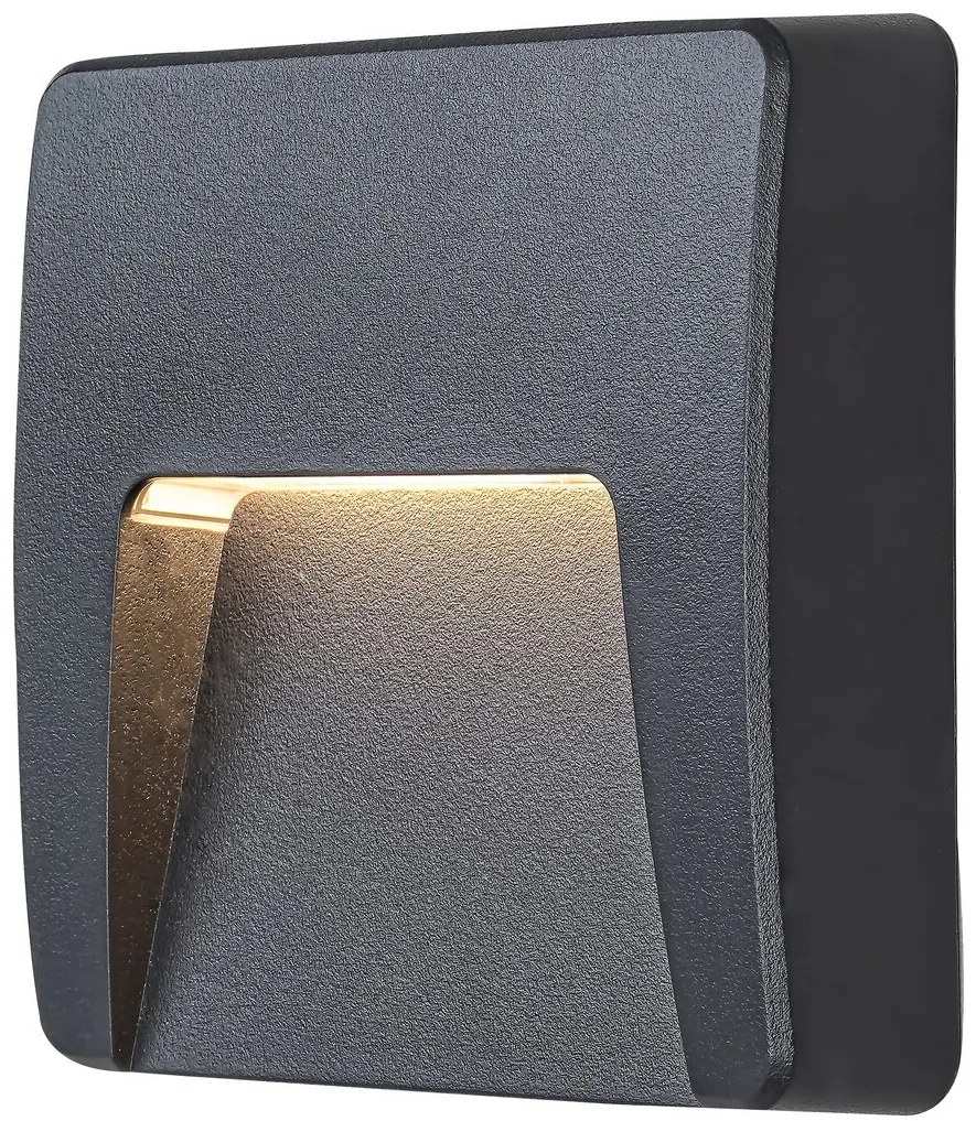 RABALUX Trento 8894/външна стенна лампа, черна/ LED 3W 100lm 4000K/ IP65 - 8894