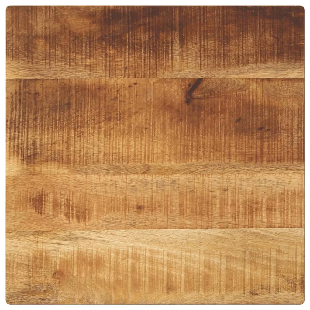 371315 vidaXL Плот за маса, 50x50x2,5см, квадратен, масивно дърво грубо манго