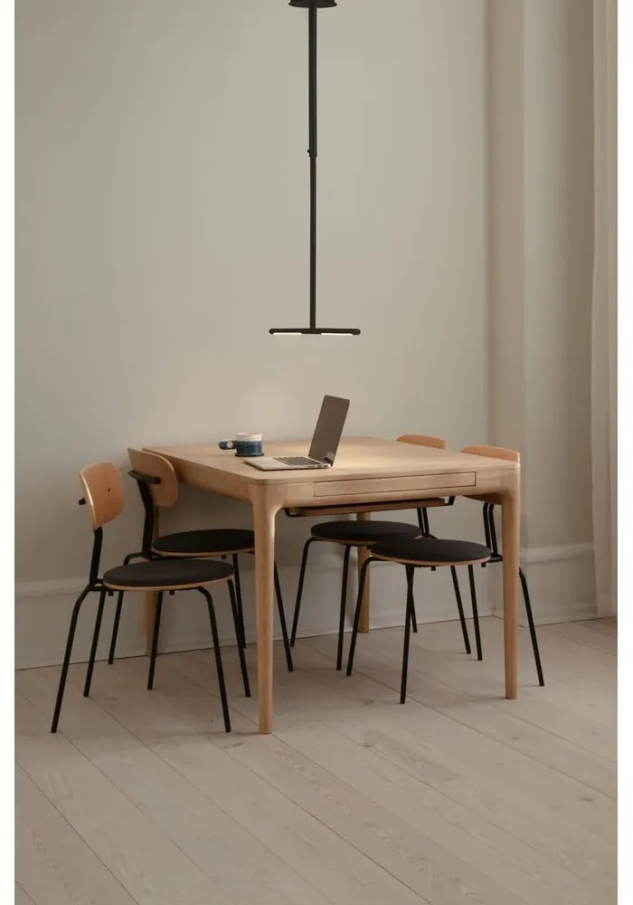 Черно метално LED висящо осветително тяло с метален абажур Omni Ceiling – UMAGE