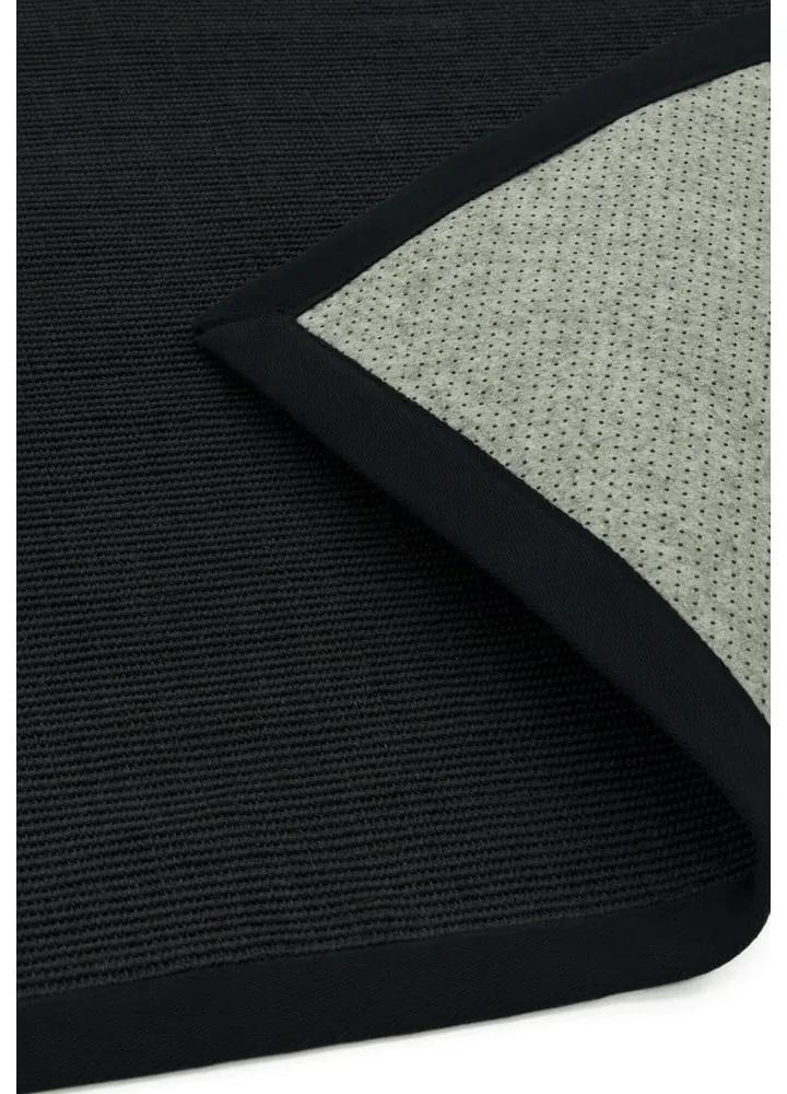 Черен килим 240x68 cm Sisal - Asiatic Carpets