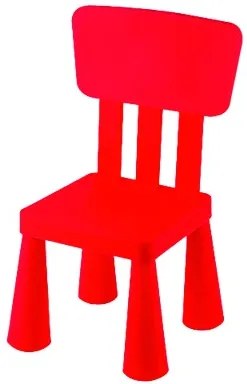 Детско столче с облегалка - червено