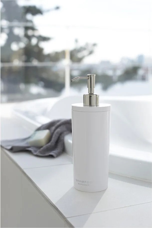 Бял пластмасов диспенсер за сапун 500 ml Round – YAMAZAKI