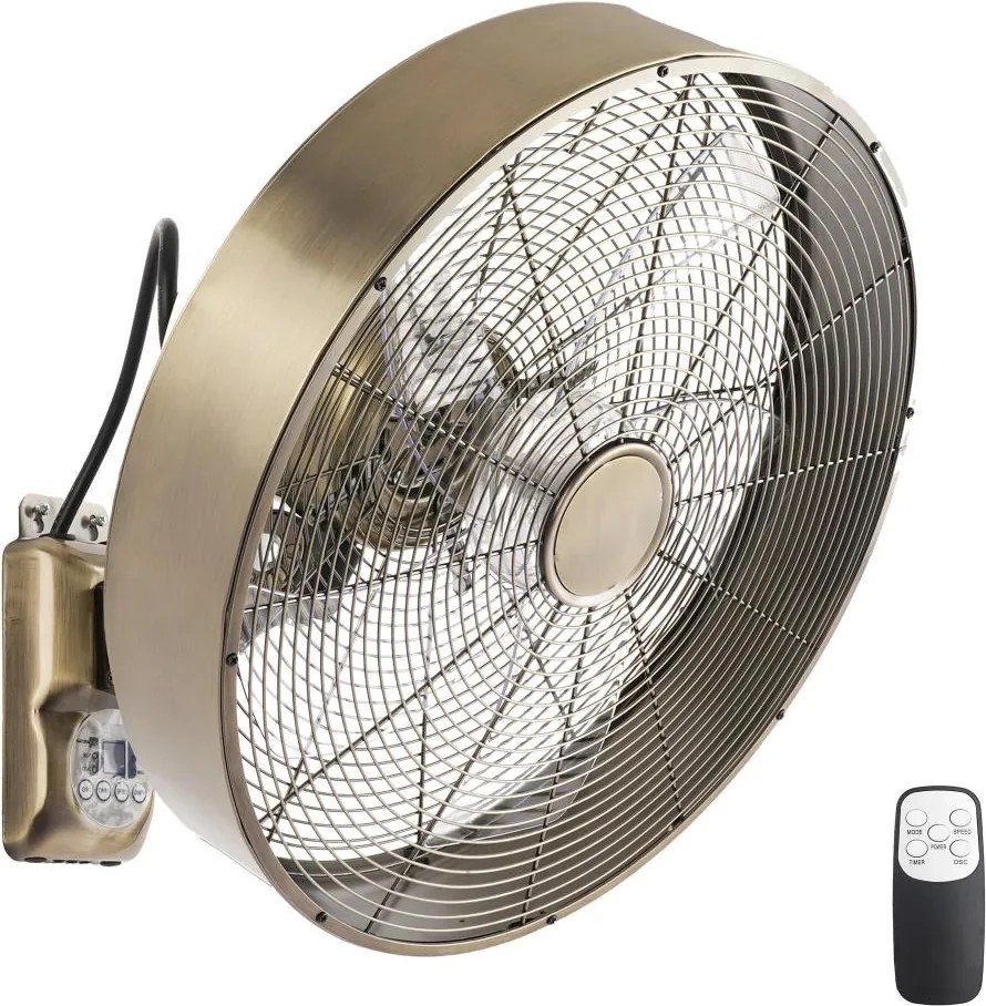 ZEVENTI - Настенен вентилатор FANNY 50W/230V бронзов + дистанционно управление