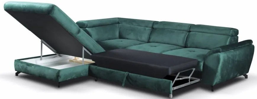 Ъглов диван Magenta-Right-Green