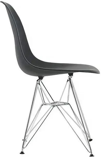 Кухненски стол Fiore Metal-черен (4) парчета