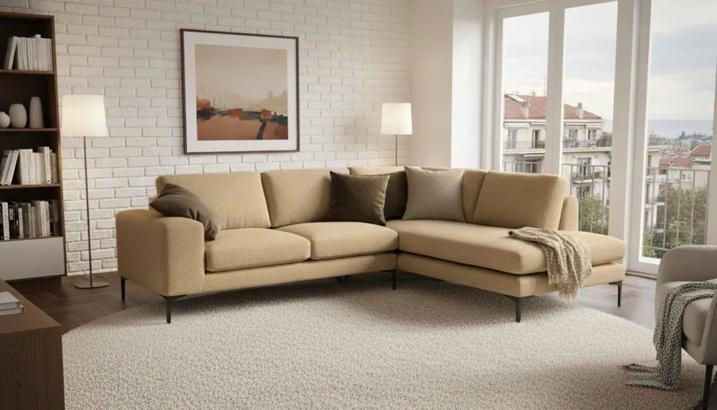 Ъгъл диван Senso-Left-270φ 200β cm.-Sand