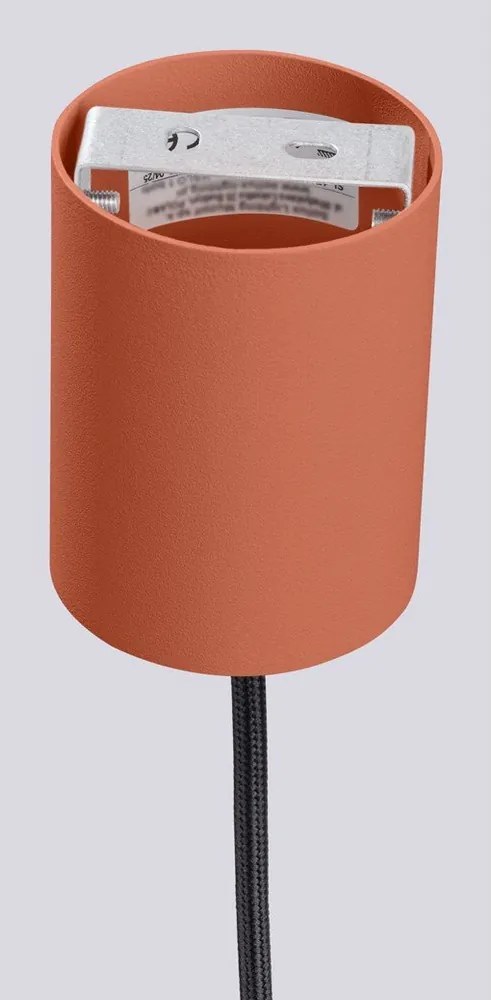 Оранжево висящо осветително тяло със стъклен абажур ø 12 cm Orbital – Sollux