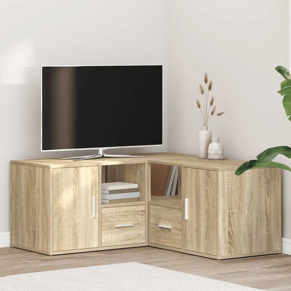 3307821 vidaXL Ъглов шкаф, дъб сонома, 160x40x45 см, инженерно дърво