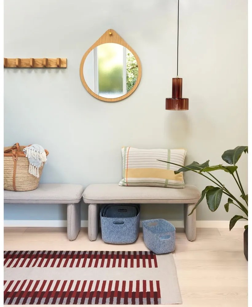 Стенна закачалка от масивен дъб в естествен цвят Nomad – Hübsch