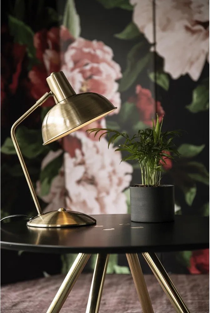 Настолна лампа в златисто Hood - Leitmotiv