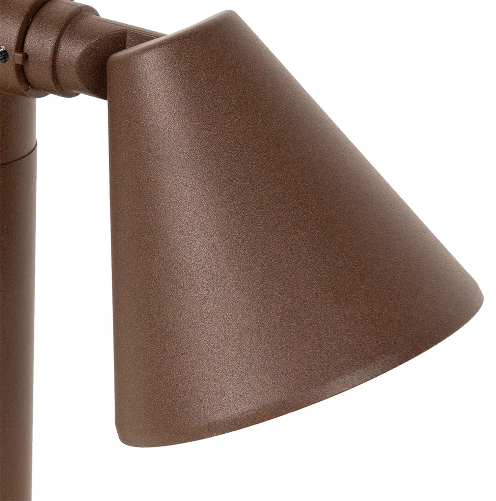 Модерен външен стълб ръждиво кафяв 30 см IP44 регулируем - Ciara