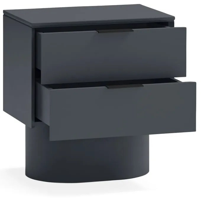 Антрацитно нощно шкафче Totem – Teulat
