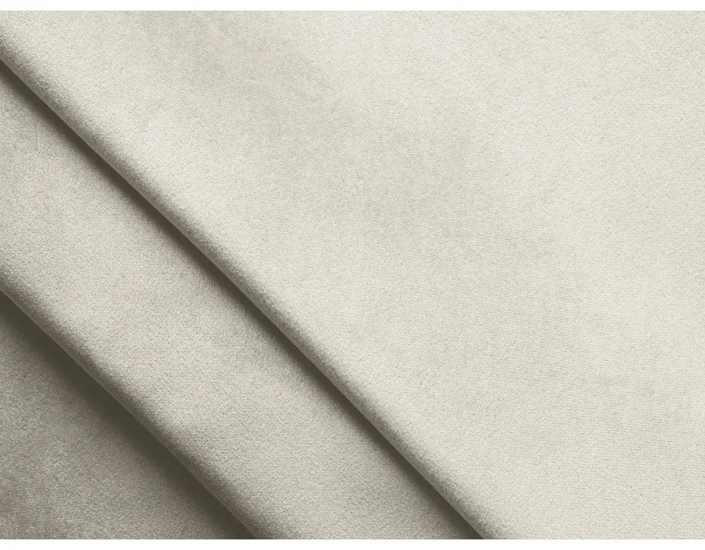 Бял кадифен ъглов диван (ляв ъгъл) Moana – Makamii