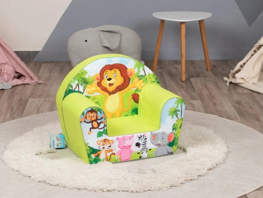 Детска седалка от пяна - сафари животни, 51 × 33 × 42 cm