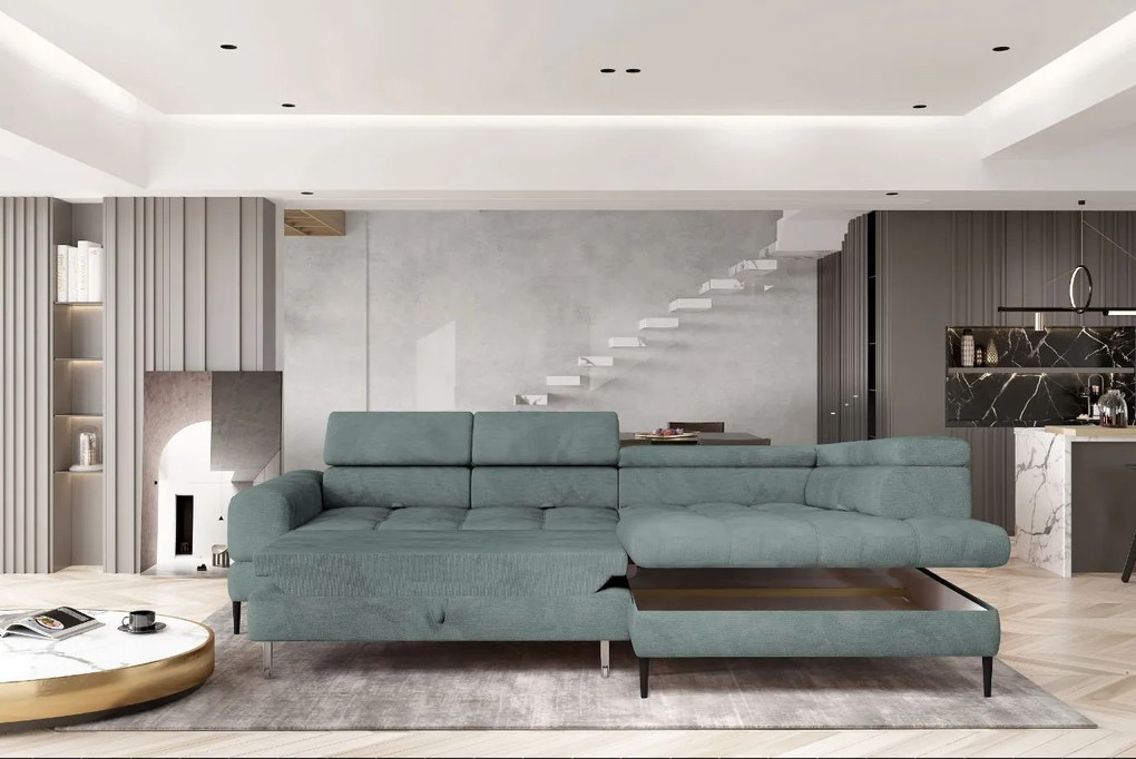 Ъглов диван Sovvor-Мента дясно