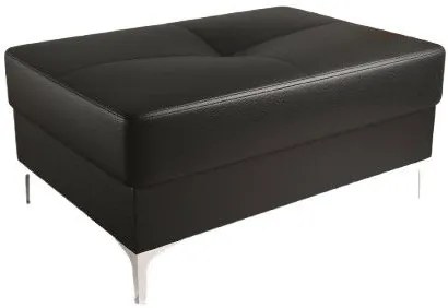 Табуретка Atlas 100-Черна кожа