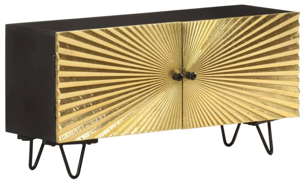 322681 vidaXL ТВ шкаф, 90x30x45 см, мангово дърво масив