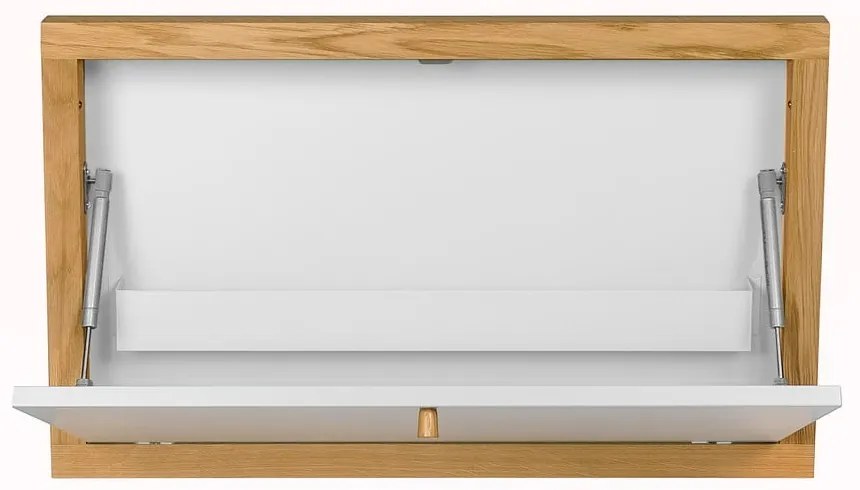 Бяла маса за накланяне, монтирана на стена Brenta - Woodman