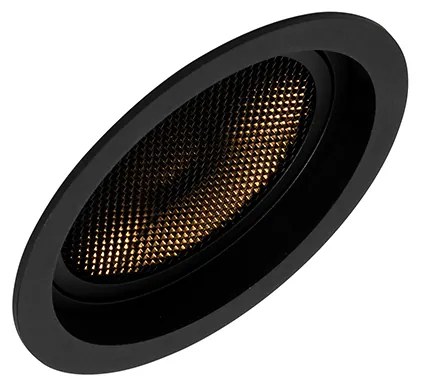 Интелигентен вграден прожектор черен регулируем вкл. Wifi GU10 111mm - Coop 111 Honey