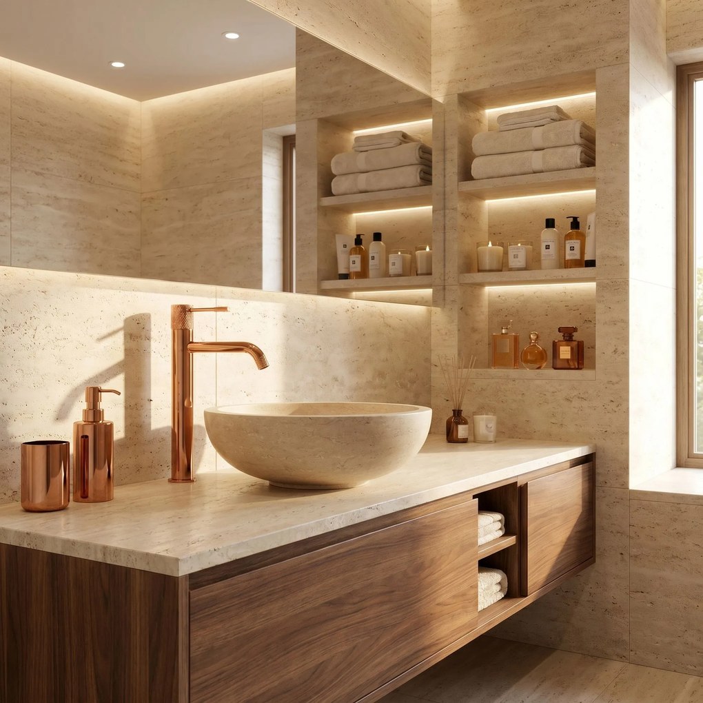 Смесител за мивка Rea Venti Copper High