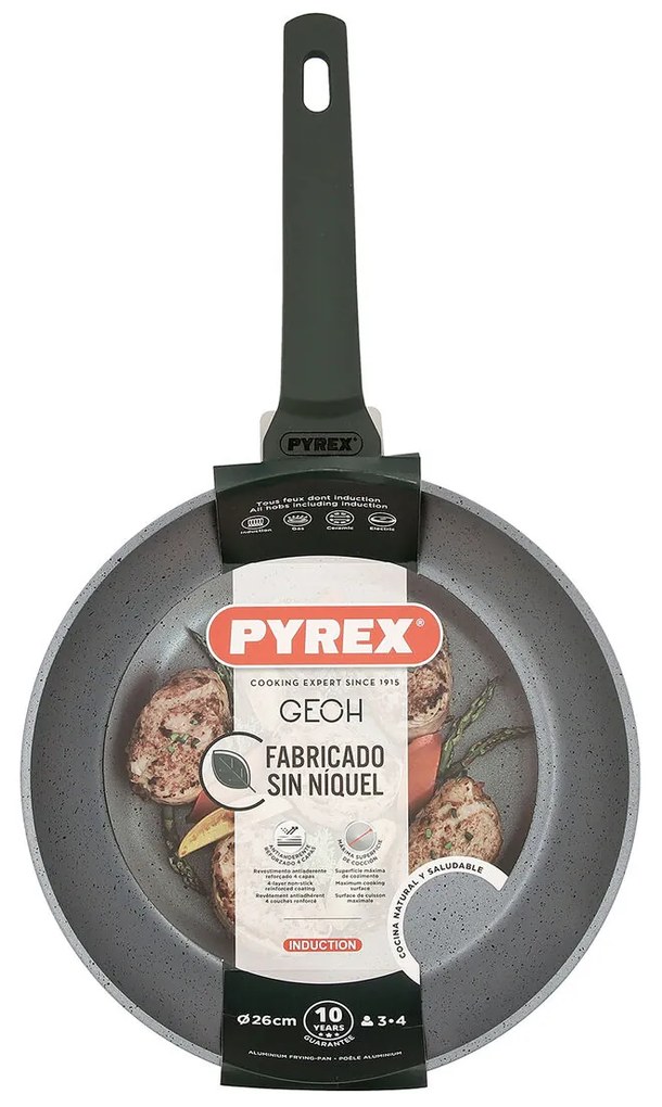 Тиган с Незалепващо Покритие Pyrex Geoh Закален алуминиум 26 cm