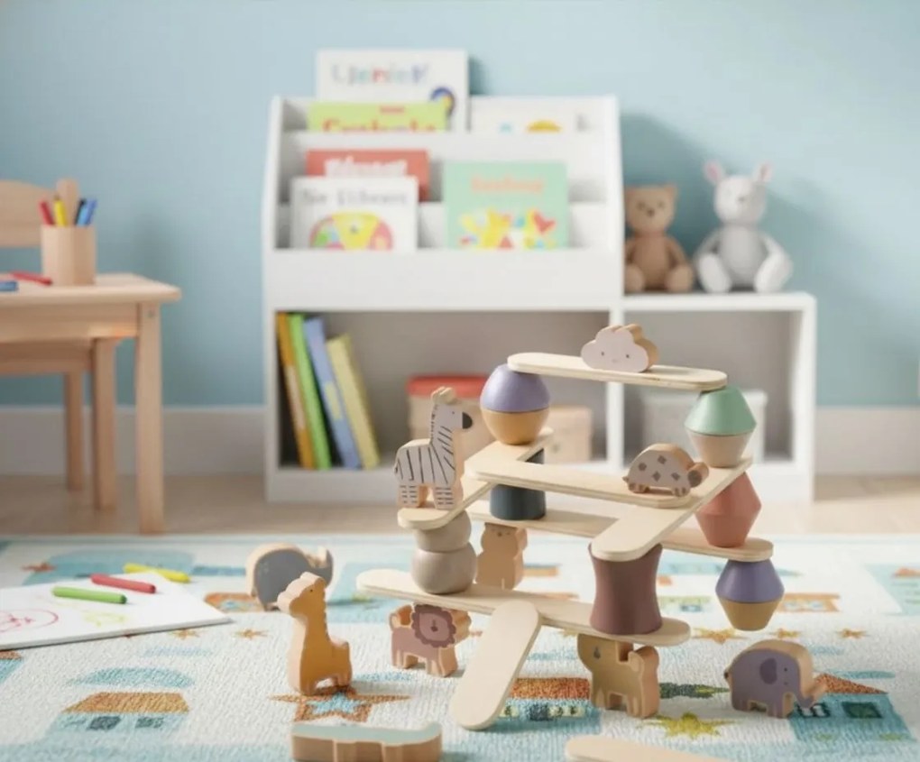 Детски комплект с блокчета Joyland Animal Tower