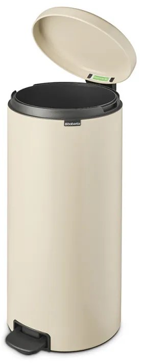 Кош за боклук с педал Brabantia NewIcon 1005539, 30 л, Леко затваряне, Противоплъзгаща основа, Бежов