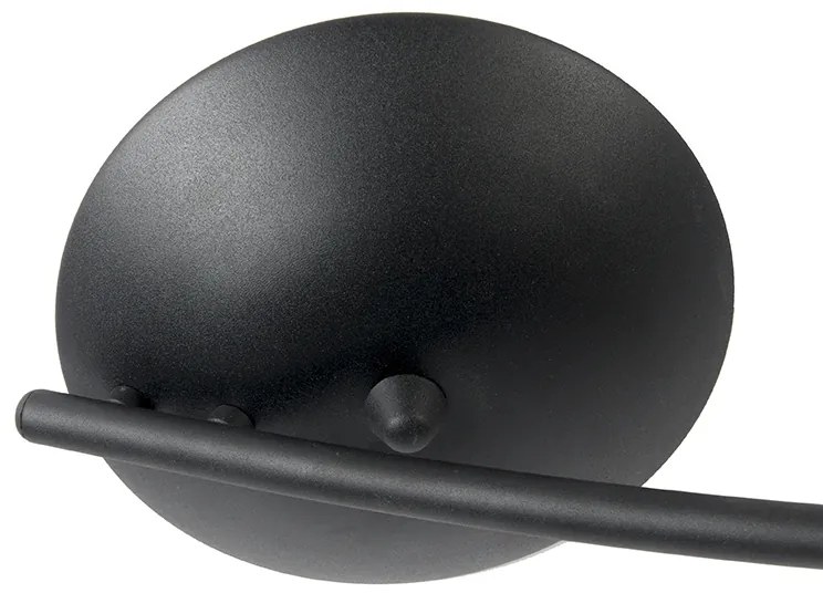 Модерен прожектор извита черен 4-светлина - Jeany