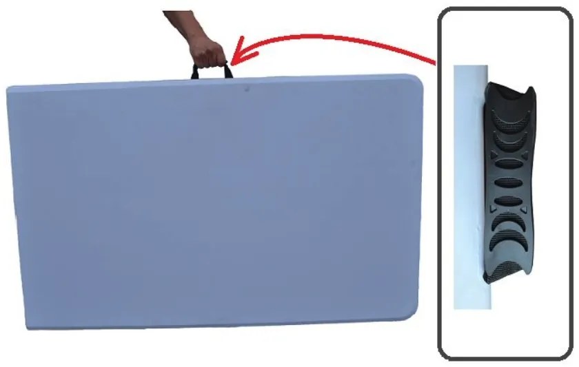 Маса за хранене за градина (сгъваема) Ширина: 70 см | Дължина: 180 см