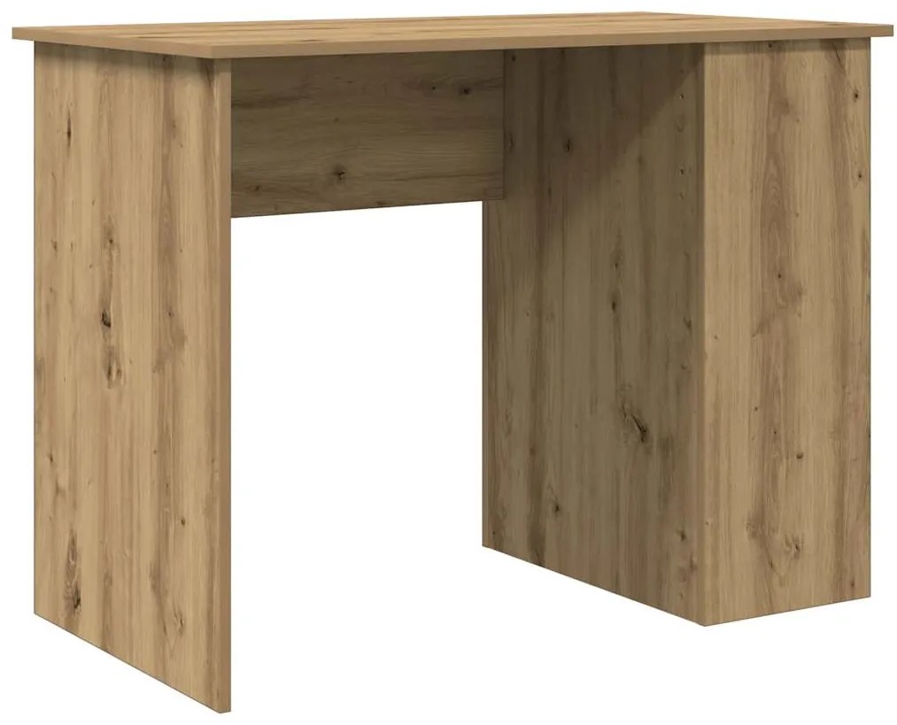 855857 vidaXL Бюро, дъб артизан, 100x55x75 см, инженерно дърво