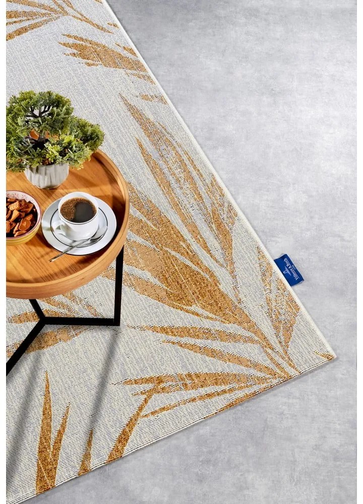 Бял/златист външен килим 120x180 cm Leonie – Villeroy&Boch